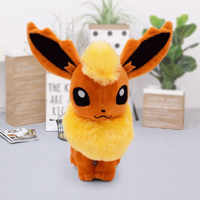 Boneka Pokemon Flareon impor uk.25cm souvenir kado pokemon