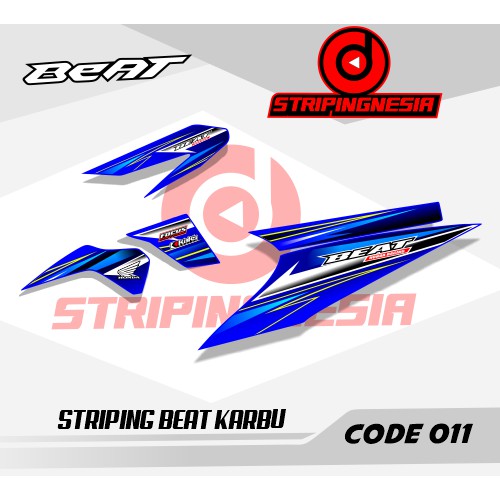 Striping Beat Karbu Road Race Modifikasi Variasi