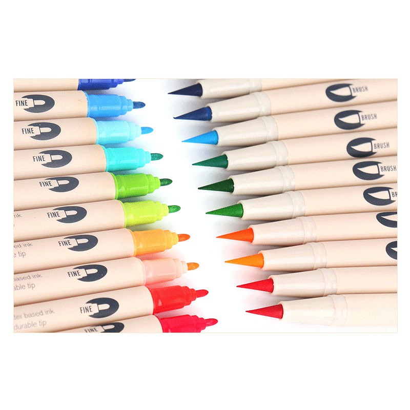

DS Water Based Brush Marker | Brush Pen Caligrahy/Alat tulis Kaligrafi