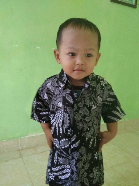 Atasan Batik Manggar Ayah Dan Anak// Kemeja Batik Pria M,l,xl