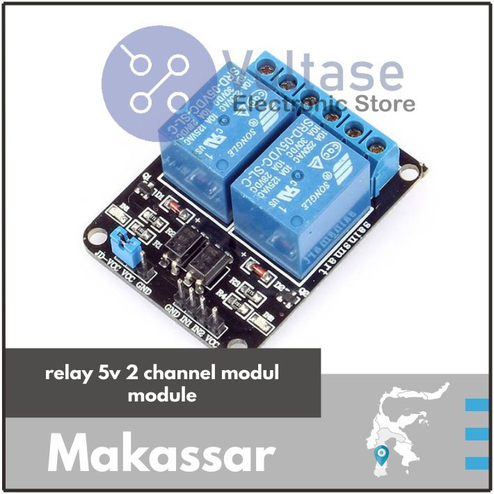 relay 5v 2 channel modul module arduino