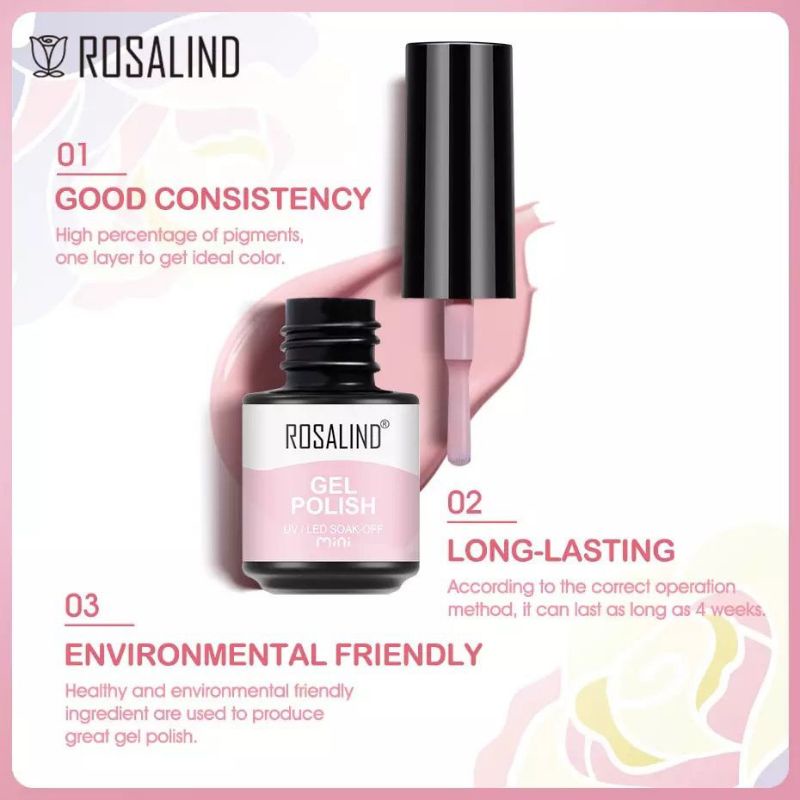 KUTEK GEL ROSALIND NAIL GEL SERI F 1-40 7ML NAIL ART