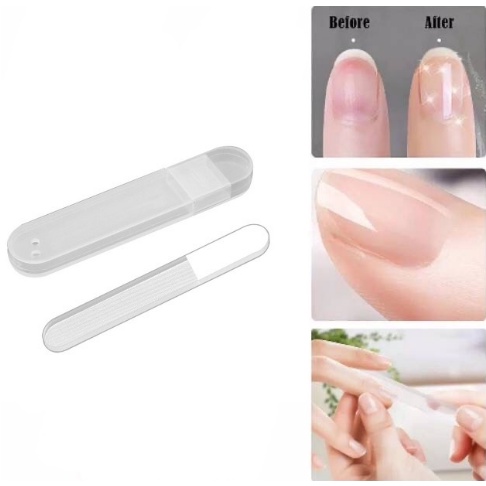 Kikir Kuku Mengkilap Tahan Lama Pengasah Kuku Kaca Nano Glas Crystal Glass Nail Files Manicure Pedicure  Perawatan Jari