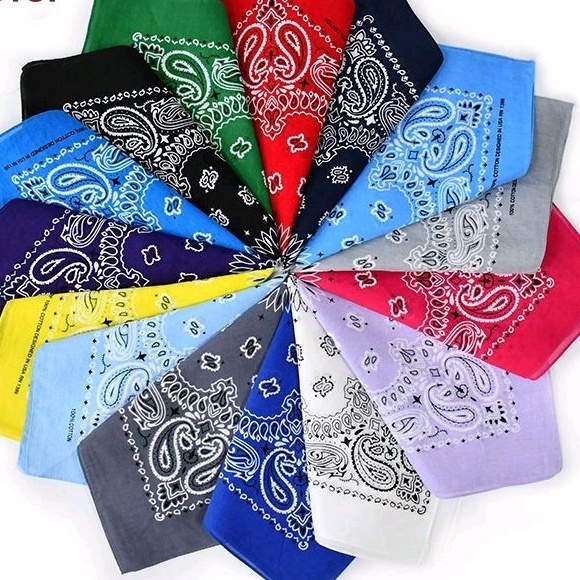 COD Scraft Slayer Hiphop Syal Korea Dance headband hairband Square Masker Slayer Motif Bunga/ Terkin