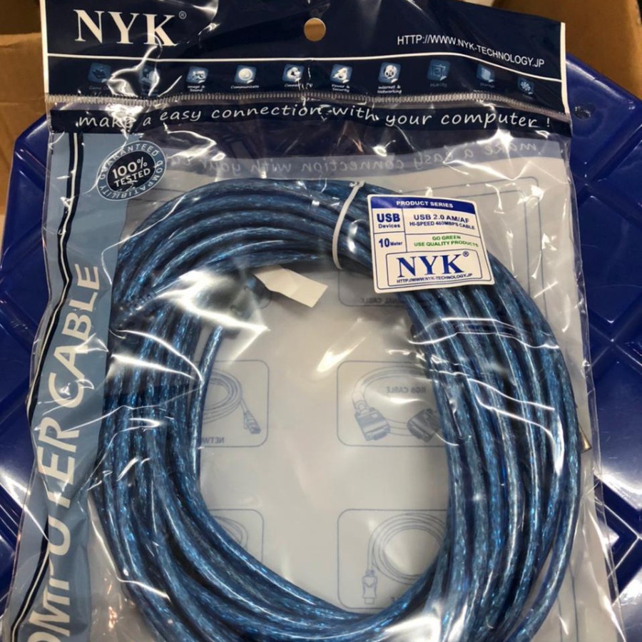 NYK Kabel USB 2.0 Extension 10meter