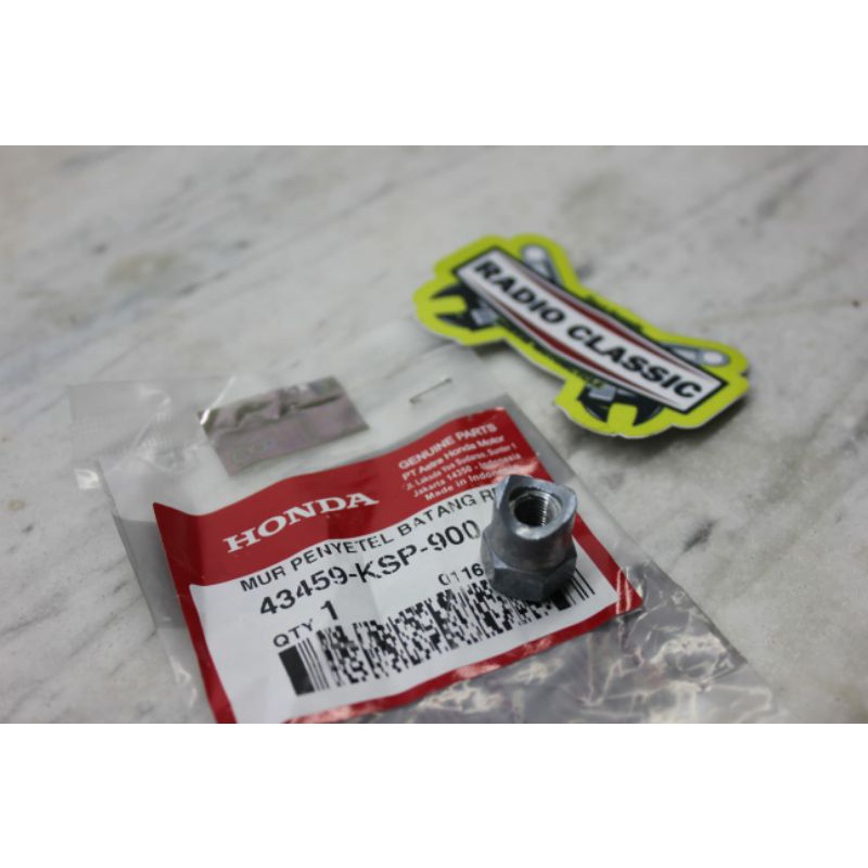 MUR PENYETEL REM BELAKANG NUT BRAKE ROD ADJUSTING HONDA VERZA NEW MEGA PRO 43459KSP900