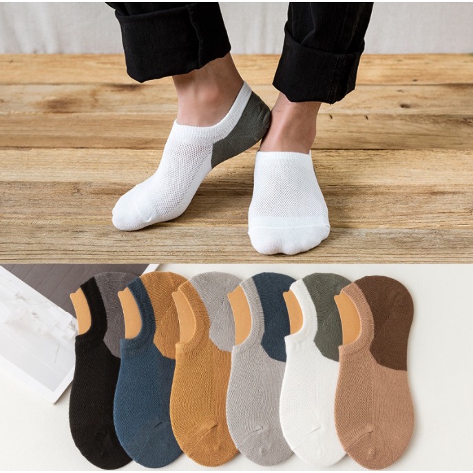 Kaos Kaki Pria Two Colour Men Angkle Sock Cotton Socks SCH26