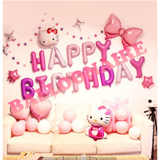 PAKET BALON ANAK ULANG TAHUN HELLO KITTY