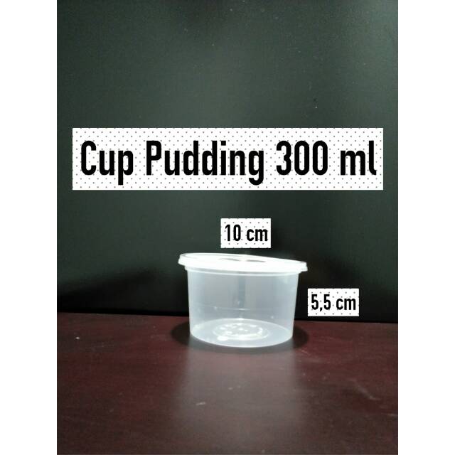Cup Pudding 300 ml, Cup Plastik