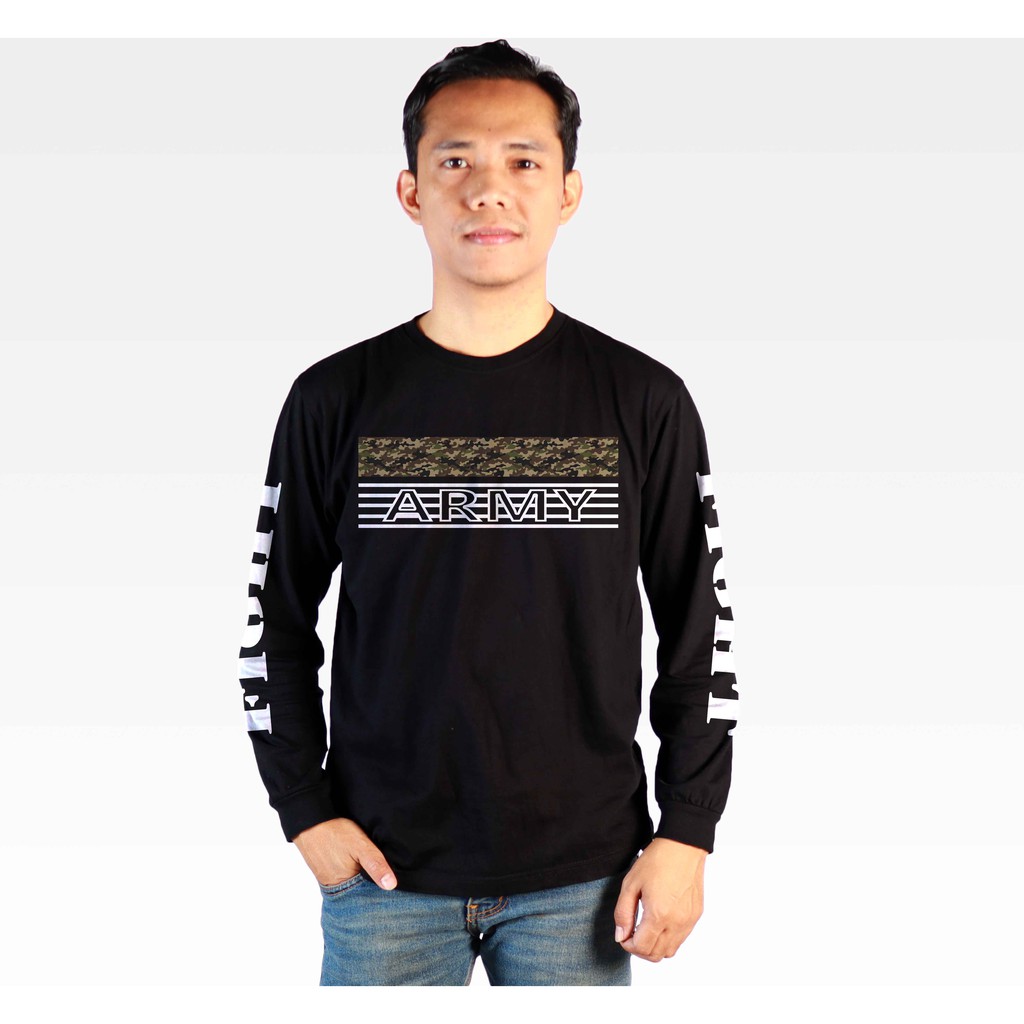 JOPPERSIDE TSHIRT KAOS DISTRO LONG SLEEVE LENGAN PANJANG ARMY LORENG TACTICAL PRIA ORIGINAL TL7