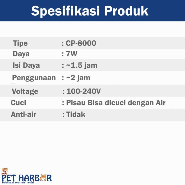 Codos Clipper CP-8000 CP8000 / Clipper Codos / Clipper Anjing Kucing