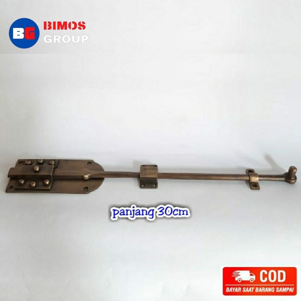 TERMURAH Grendel Pintu Batavia Rumah Pagar Kuningan Antik Panjang 20cm 30cm Grendel Klasik Grendel Antik