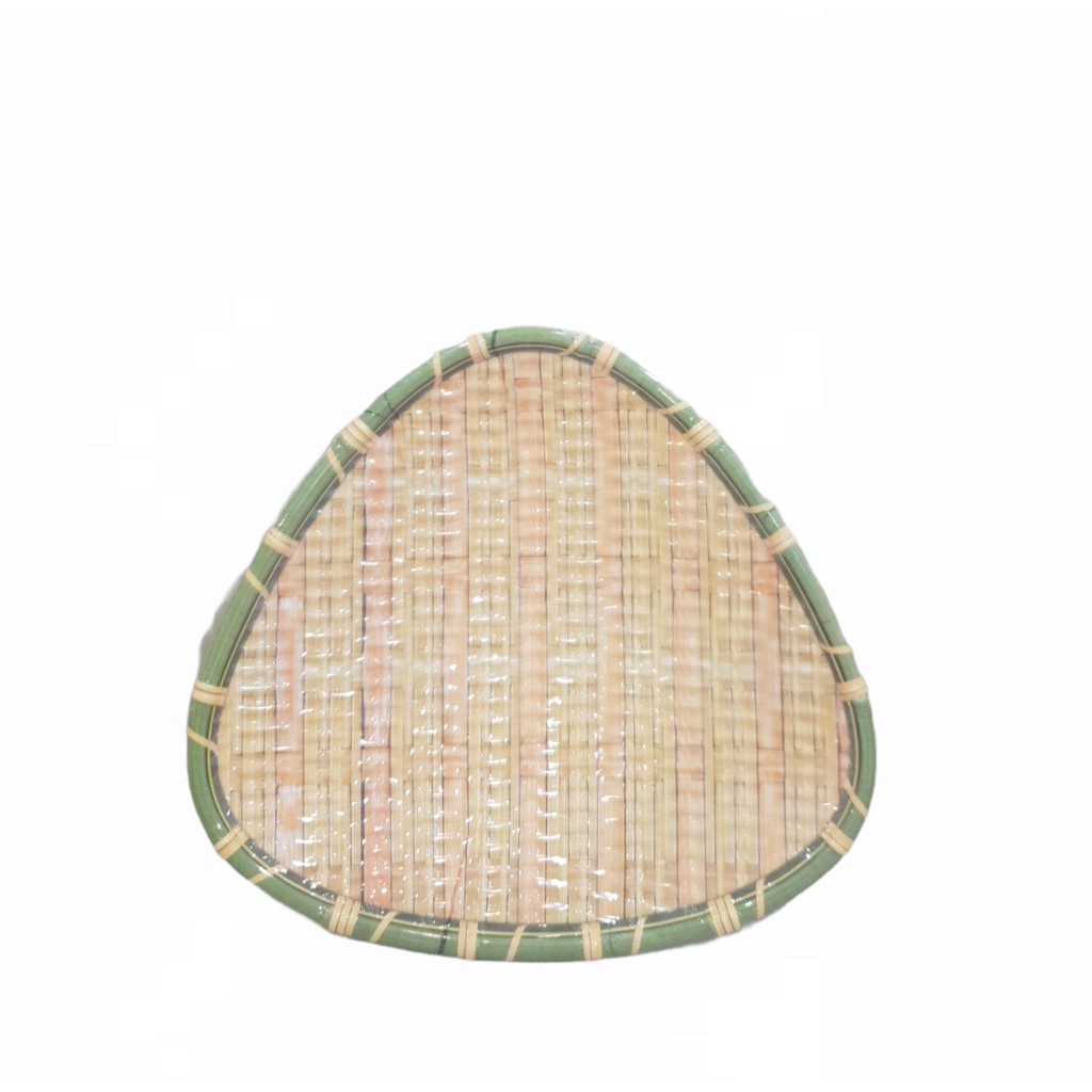 Piring Saji Melamine Bentuk Ketupat [PAS-09] | Motif Anyaman Bambu | SingaSingi