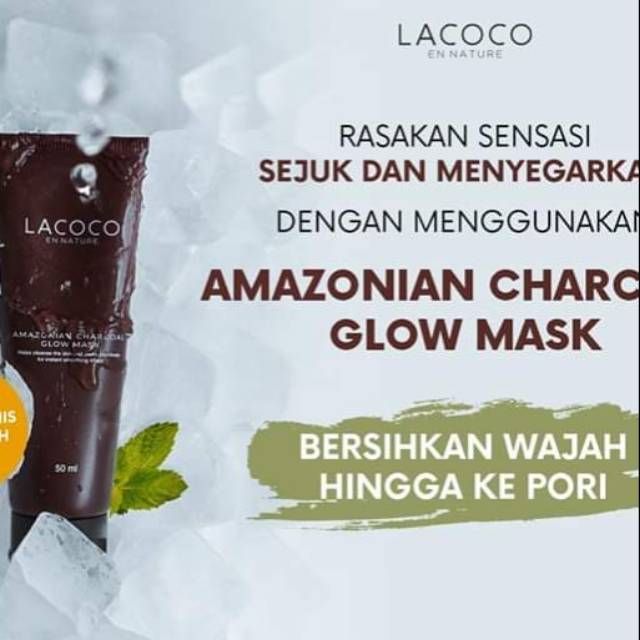 AMAZONIAN CHARCOAL GLOW MASAK/MASKER KOPI