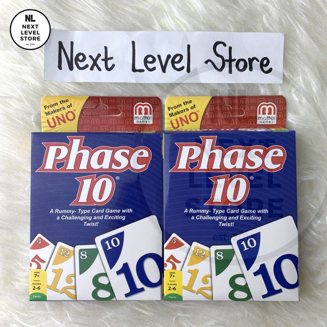 Phase 10 Fast Paced Family Fun Card UNO Party Interactive Mattel READY