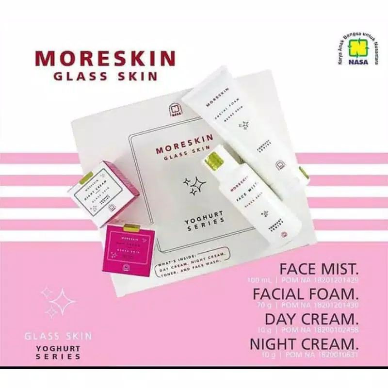 Moreskin glass skin