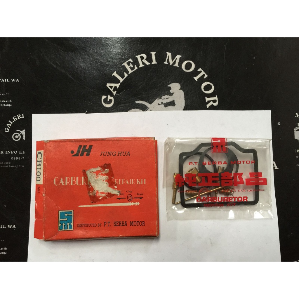 REPAIRKIT CARBURATOR KARBURATOR Honda CB-100 (stock lama) JUNG HUA kualitas O.K repair kit carbu kar