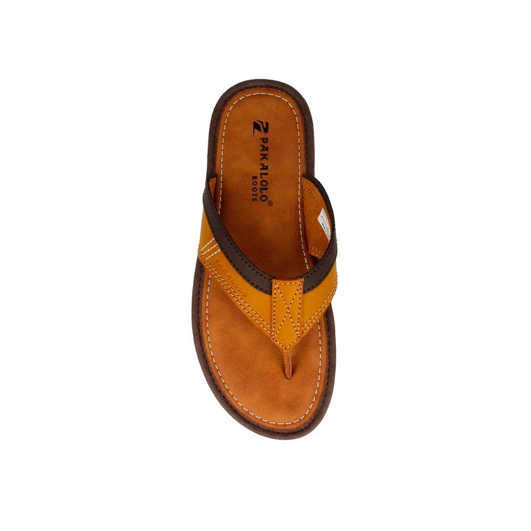 SANDAL JEPIT PAKALOLO PRIA ORIGINAL CASUAL KULIT ASLI COKLAT PB27