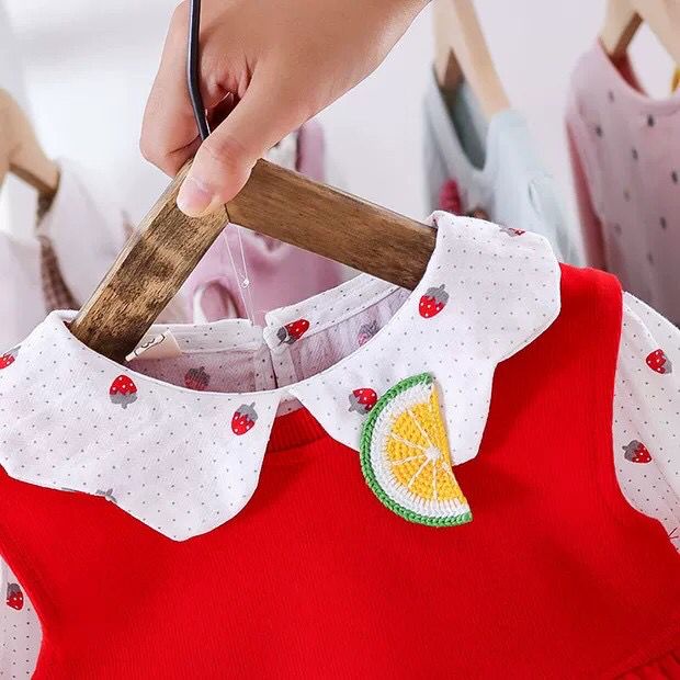 BARU! LIA024 - 2in1 Dress Korea Bayi 0-2 tahun Perempuan Fashion Terlaris Baju Pesta Pergi Jalan