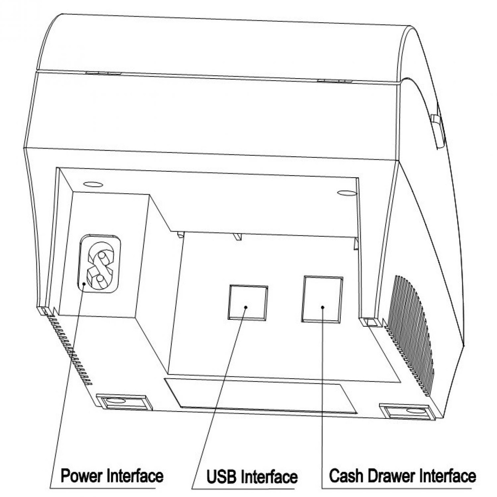 (BISA COD) RVOSTR  POS Thermal Receipt Printer 57.5mm - ZJ-5890K