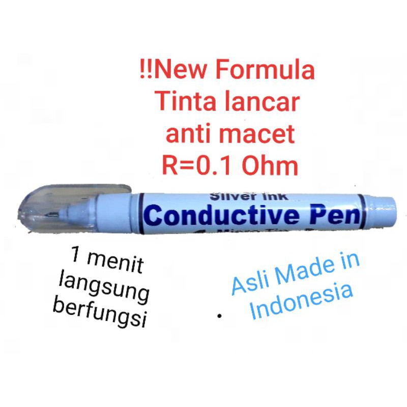 Silver Conductive Pen / Iron pen ,Penyambung Jalur PCB