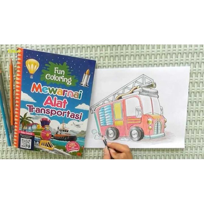 Fun Coloring Mewarnai Alat Transportasi @angelika