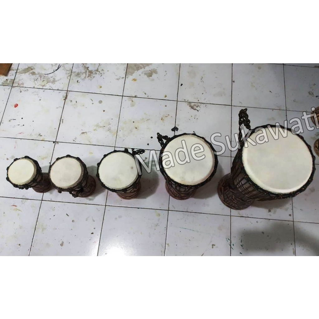 Alat musik Jimbe ukir kendang Djembe bali