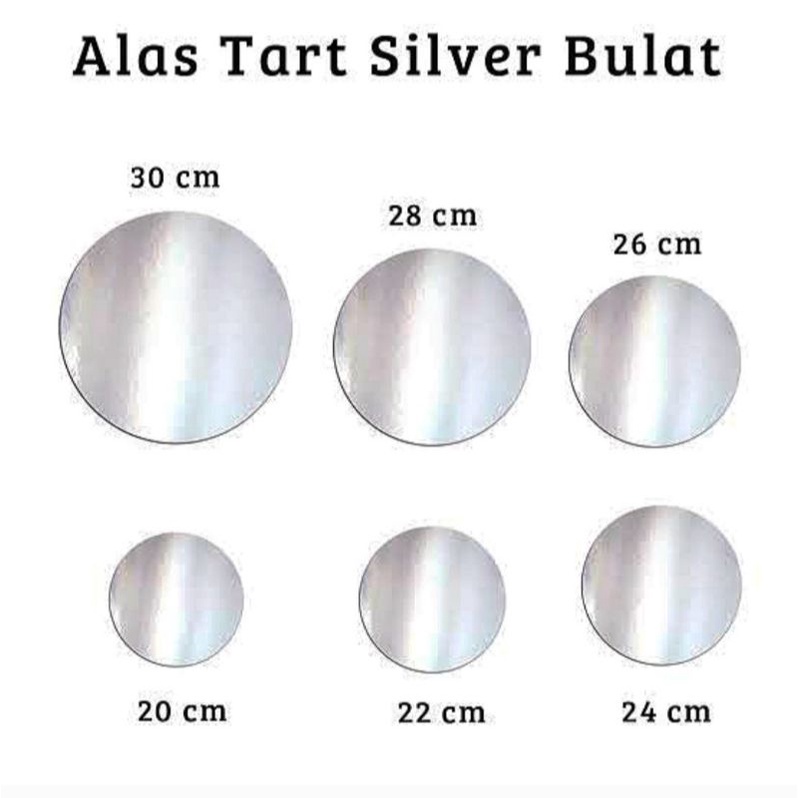 TATAKAN KUE PAPAN SILVER / LSN