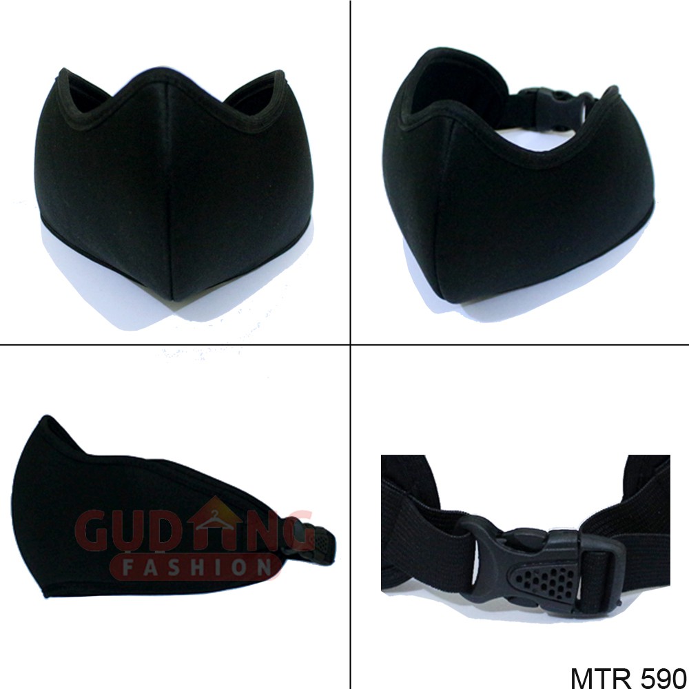 Masker Kain Polos Dengan Gesper - MTR 590