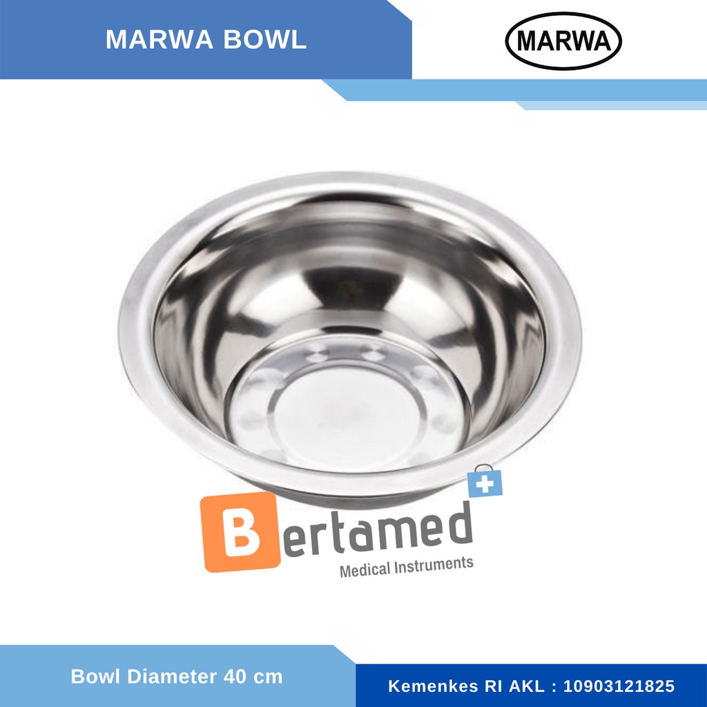 Wash Bowl - Basin Baskom Stainless Steel 40 cm