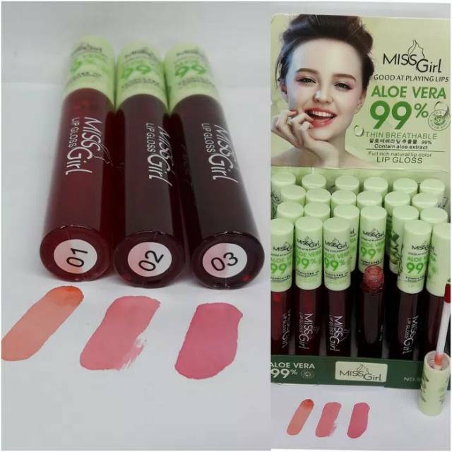 SASIMI  LIP TINT ALOE VERA ( isi 3 ) miss