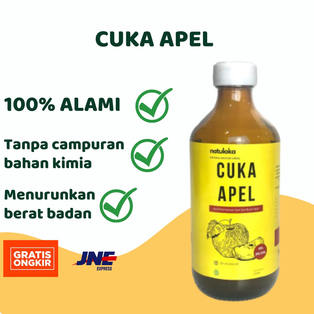 

Natuloka Minuman CukaApel / AppleCider Vinegar [cuka apel murni untuk menurunkan berat badan]