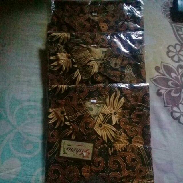 Cpk Risna Batik Hrb026 Kenongo Hem Kemeja Batik Pria Lengan Pendek  Katun Primis Halus M L Xl