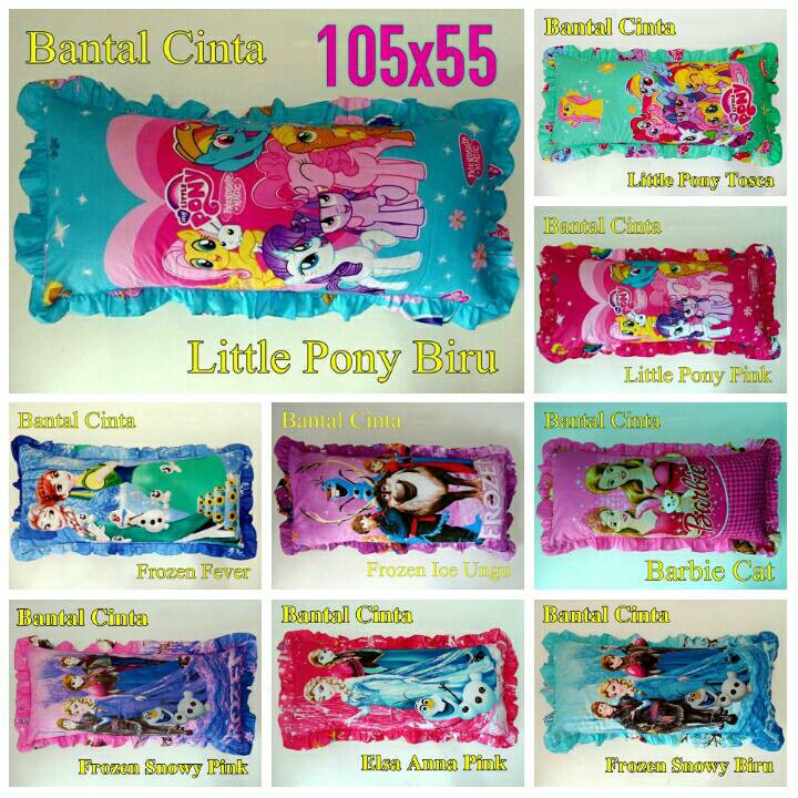 BY-5114 Bantal Cinta Karakter Frozen Pony/Selimut/Sprei/Baju Anak Murah