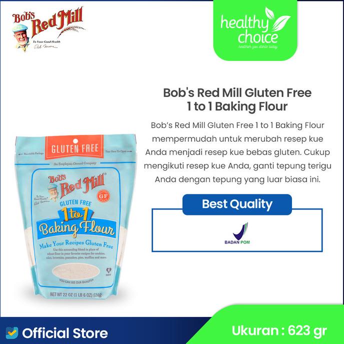

BISA COD Bob's Red Mill Gluten Free 1-To-1 Baking Flour 623 gr