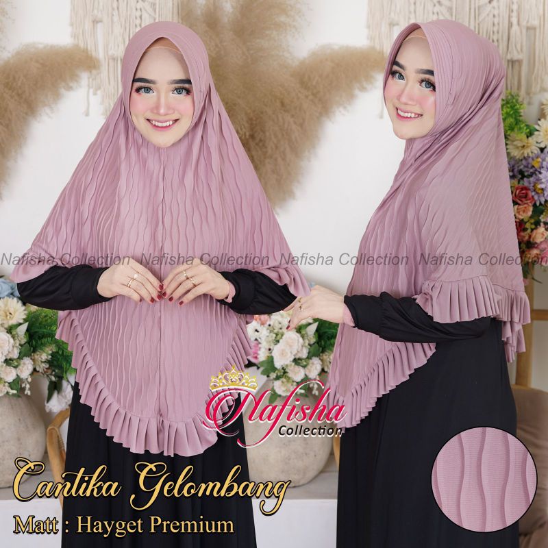 HIJAB INSTANT CANTIKA GELOMBANG ORI NAFISHA ANB