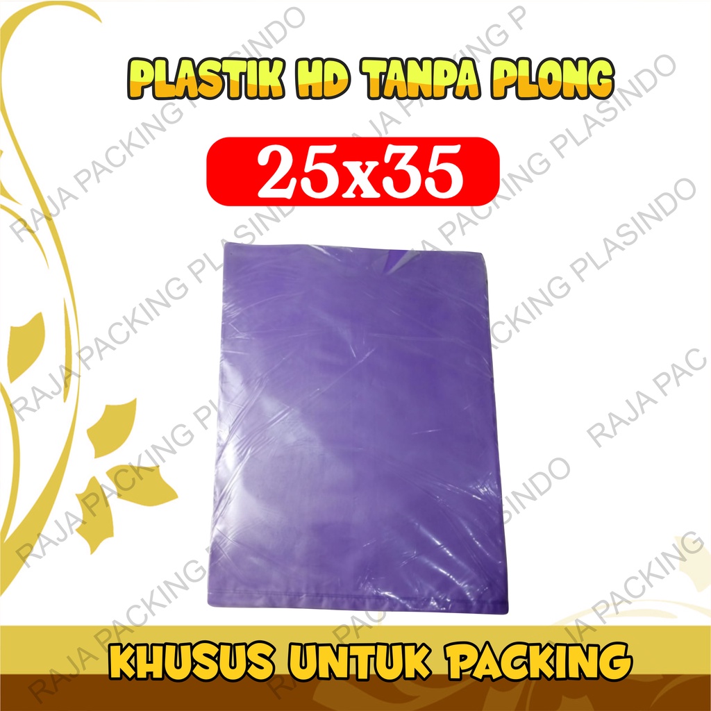 Plastik Packing Olshop HD TANPA PLONG Uk 25x35 isi 100 lembar Tebal 0,45 packing olshop / plastik