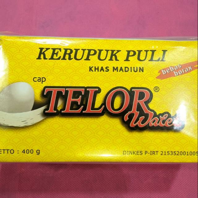 

Kerupuk puli khas Madiun Telor Walet /puli madiun