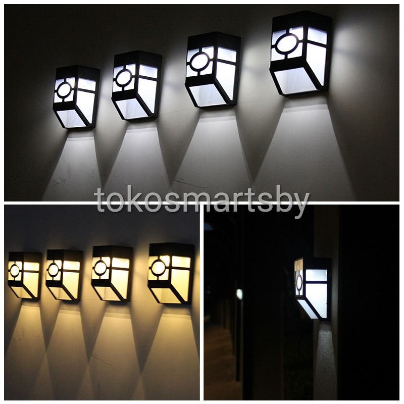 Lampu Solar Dinding Waterproof 1 LED / Lampu Solar Lampu Taman Surya 1 LED