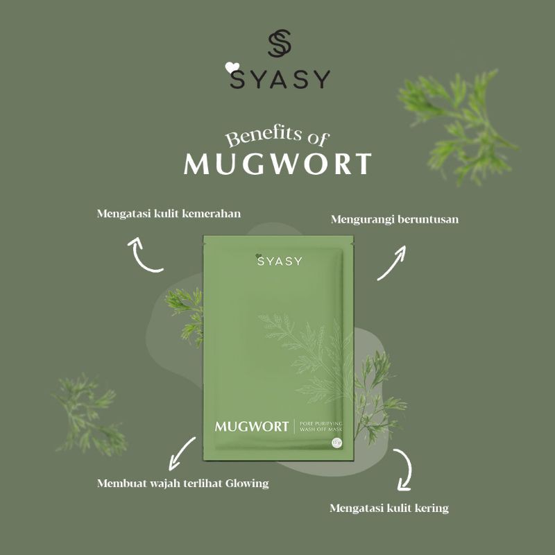 READY STOCK MUGWORT MASK BY SYASY.ID