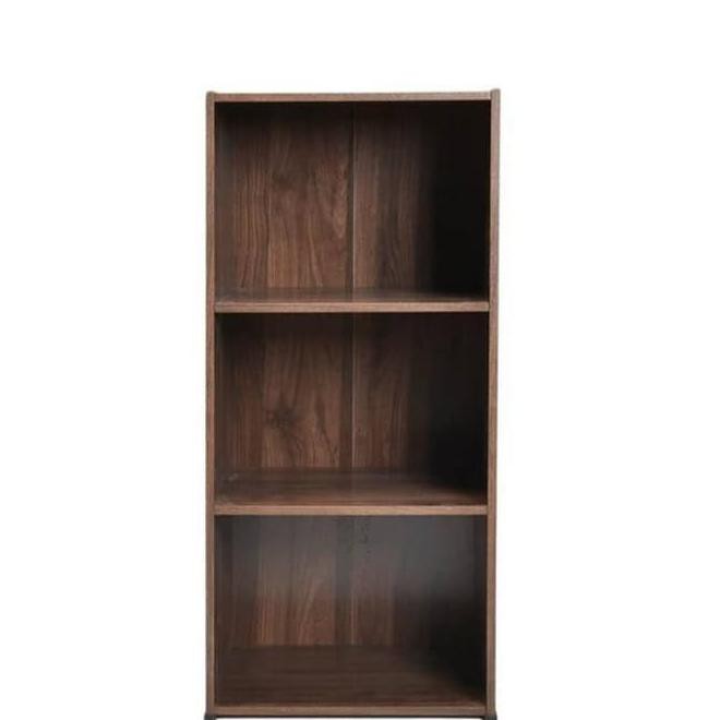 Rak Buku 3 Susun Minimalis Kayu/Rak Serbaguna/Rak Kayu - Merah