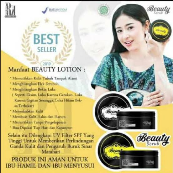 [Share in jar 100gr]Beauty Lotion Viral Rk Glow Original 100 Bpom Halal MUi