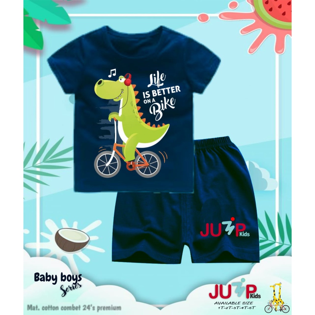 BAJU TIDUR PIYAMA ANAK BABY BOY SERIES USIA 1-5 TAHUN