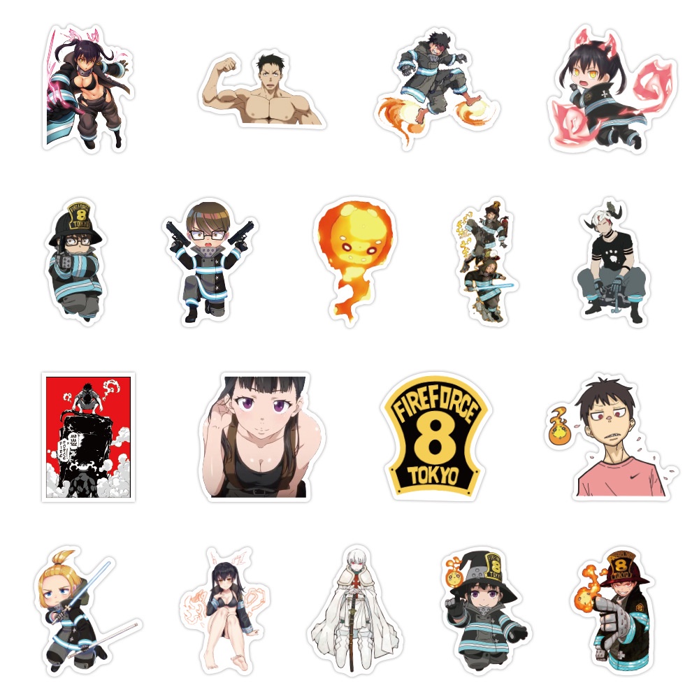 FF001 – Sticker / Stiker Anime Jepang Fire Force