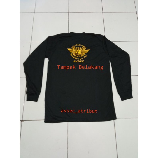 KAOS BARU AVSEC TANGAN PANJANG/ATRIBUT AVSEC