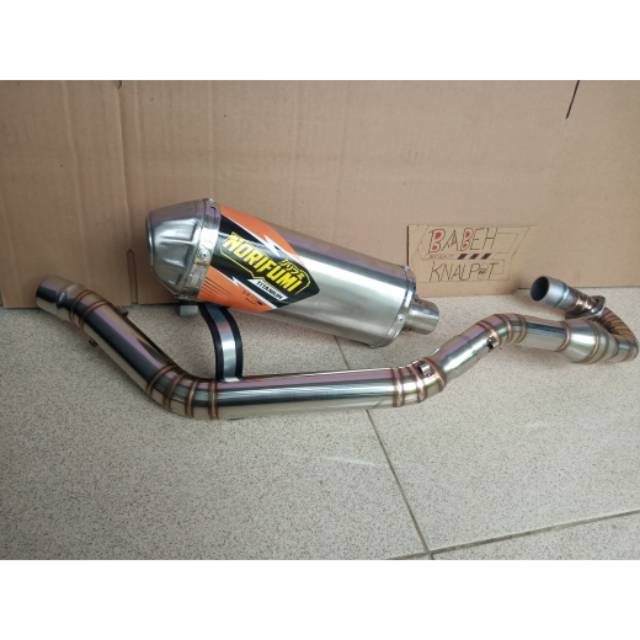 Knalpot motor norifumi titanium pnp klx crf