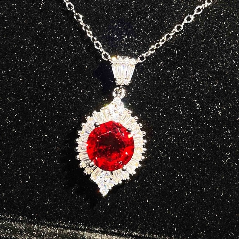 Luxury 3 Karat Color Diamond Necklace