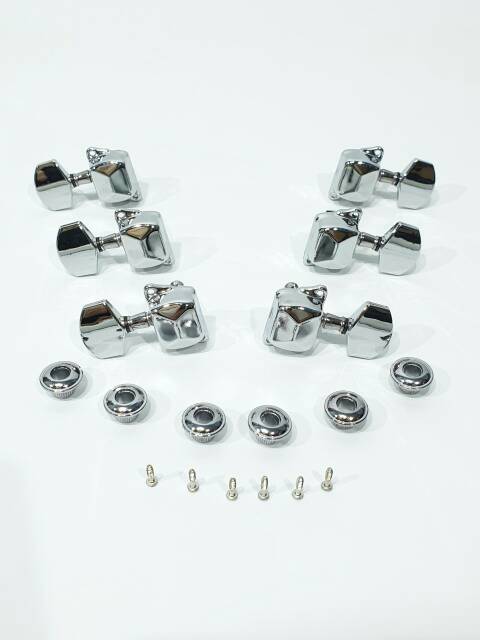 Tuning Peg Puteran Gitar Akustik Dryer Kaleng Chrome 1 Set Dreyer Putaran Komplit Murah Jakarta
