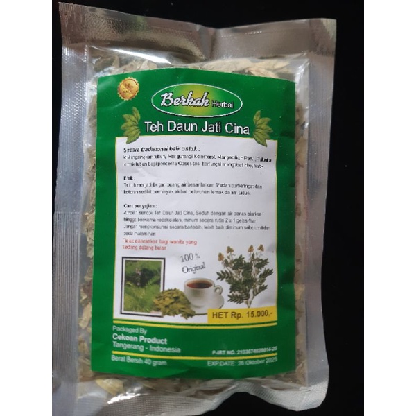 

Teh jati cina berkah herbal 40gr