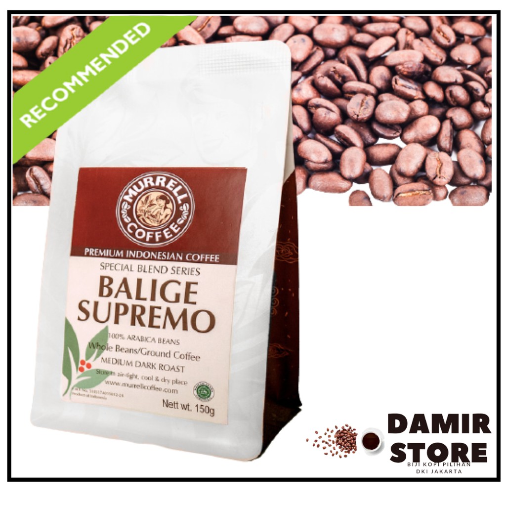 MURRELL COFFEE Biji Kopi Arabica Balige Supremo/ Bubuk Kopi Arabica Balige Supremo